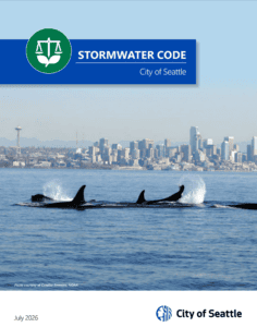 An image of the cover of the 2026 City of Seattle Stormwater Code.
